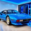 Classic Blue Ferrari Paint By Numbers
