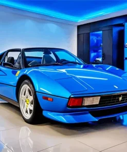 Classic Blue Ferrari Paint By Numbers