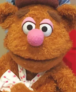 Fozzie Bear Muppet Paint By Numbers