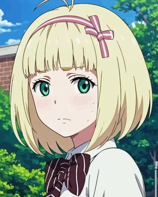 Shiemi Moriyama blue exorcist female character paint by numbers Shiemi Moriyama Paint By Numbers