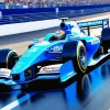 The Blue Formula 1 Car Paint By Numbers