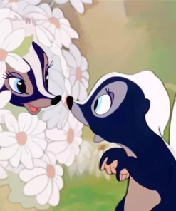 Flower In Bambi Paint By Numbers