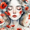 Flower Poppies Art Paint By Numbers