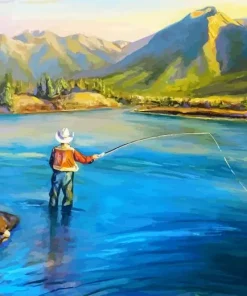 Aesthetic Fly Fisherman Paint By Numbers