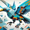 Aesthetic Geometric Bird Paint By Numbers