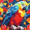 Geometric Parrot Paint By Numbers