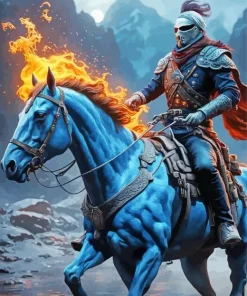 Ghost Horse Ride Paint By Numbers