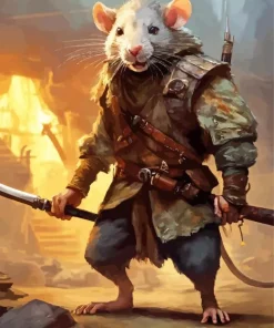 Samurai Mouse Paint By Numbers