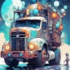 Aesthetic Truck Art Paint By Numbers