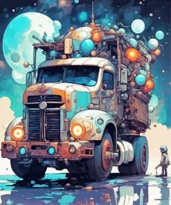 Aesthetic Truck Art Paint By Numbers