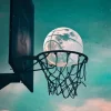 Basketball Moon Paint By Numbers