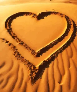 Beach Heart Paint By Numbers