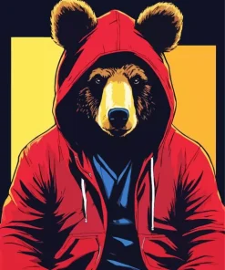 Bear Gangster Paint By Numbers