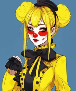 Beautiful Female Clown Paint By Numbers