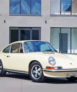 Beige Porsche 911 Paint By Numbers