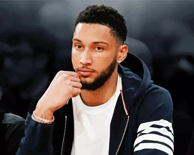 ben simmons paint by number Cool Ben Simmons Paint By Numbers