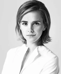 Black And White Emma Watson Diamond Painting