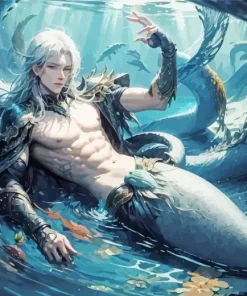 Blonde Merman Paint By Numbers