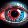 Blue Red Eye Paint By Numbers