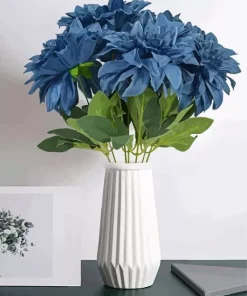 Blue Dahlia Bouquet Paint By Numbers