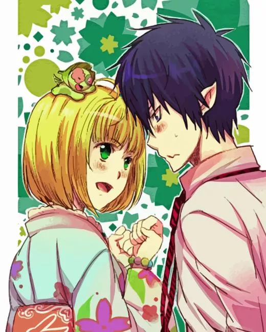 blue exorcist rin and shiemi paint by number Rin And Shiemi Paint By Numbers