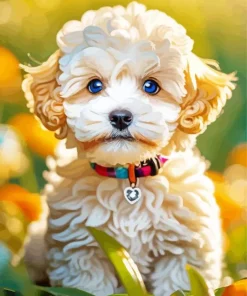 Blue Eyed Maltipoo Paint By Numbers