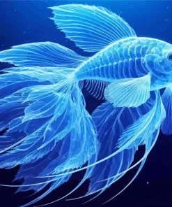 Blue Fish Paint By Numbers