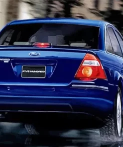 Blue Ford 500 Car Paint By Numbers