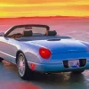 Blue Ford Thunderbird Paint By Numbers