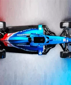 Blue Formula 1 Car Paint By Numbers