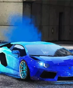 Galaxy Lamborghini Paint By Numbers