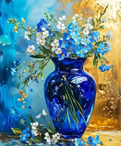 Glass Flower Vase Paint By Numbers