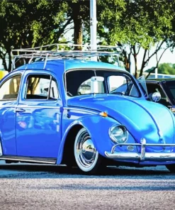 Blue Punch Bug Paint By Numbers