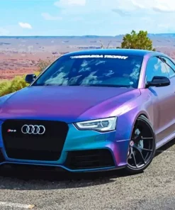 Blue Purple Car Paint By Numbers