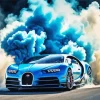 Blue Smoke Car Paint By Numbers