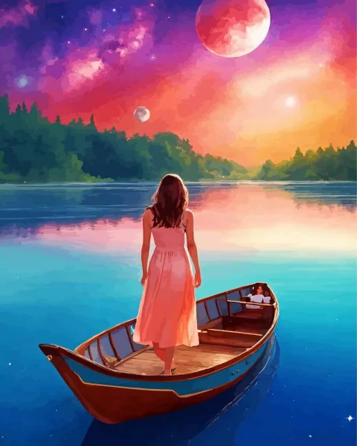 boat scenery paint by numbers Boat Scenery Paint By Numbers