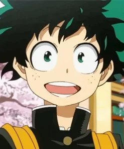 Cool Deku Smiling Paint By Numbers