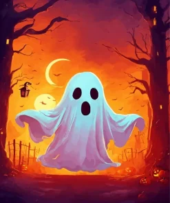 Cute Fantasy Ghost Paint By Numbers