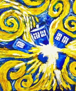 Exploding Tardis Paint By Numbers