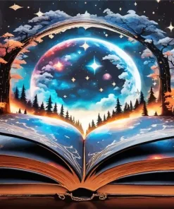 Epic Fantasy Book Paint By Numbers