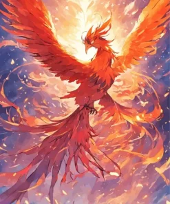 Flying Phoenix Paint By Numbers