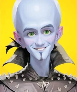 Megamind Face Paint By Numbers