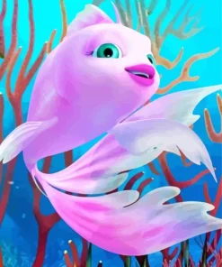 Pink Fish Paint By Numbers