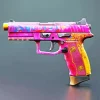 Pink Gun Paint By Numbers