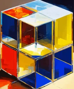 Rubiks Cube Art Paint By Numbers