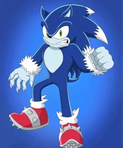 Sonic The Werewolf Paint By Numbers