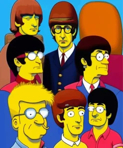 The Simpsons Beatles Paint By Numbers
