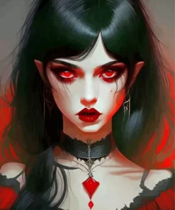 Vampire Girl Paint By Numbers