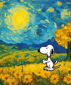 Van Gogh Snoopy Paint By Numbers