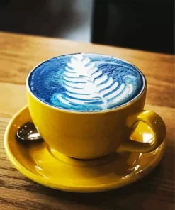 Blue Coffee Paint By Numbers